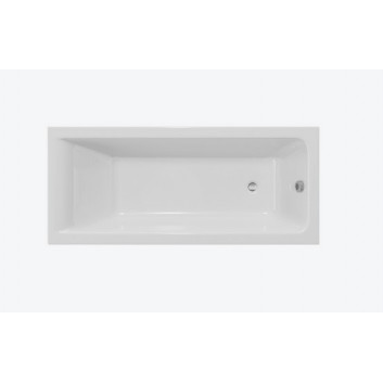 Bathtub rectangular Excellent Savia 170x75 cm, acrylic - white