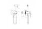 Set bidetowy Emporia Fly, concealed - chrome