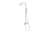 Shower column Emporia Fly, 3-functional, thermostatic, wall mounted - chrome