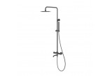 Shower column Emporia Fly, 3-functional, thermostatic, wall mounted - chrome