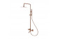 Shower column Emporia Fly, 3-functional, thermostatic, wall mounted - chrome
