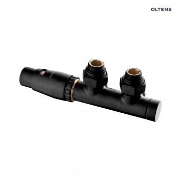 Set thermostatic grzejnikowy Oltens Varmare Ventil jednootworowy, lewy - miedź szczotkowana