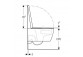 Bowl WC hanging Geberit iCon 53x36 cm, bez kołnierza, spłukiwanie wirowe with soft-close WC seat - white