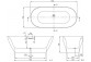 Bathtub freestanding Villeroy&Boch Theano, 175x75cm, Quaryl - weiss alpin
