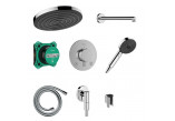 Shower system Hansgrohe Pulsify S 260 1jet with mixer termostatyczną Ecostat Comfort S i iBox universal 2, concealed, chrome
