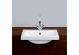 Washbasin Alape HB.R585H semi-recessed 59x40 cm