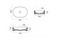 Countertop washbasin Catalano Zero 60x35 cm, without overflow, without hole na baterie - tortora satin