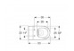 Standing bowl WC dla dzieci ,washdown model, Geberit Bambini, Rimfree, white