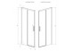 Door shower sliding Radaway Idea Black DWJ 140 Left, 138.7-141.2x200.5cm, profil black, glass transparent- sanitbuy.pl
