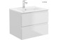 Countertop washbasin Oltens Hamnes, 60x42,5cm, oval, without overflow, powłoka SmartClean, white