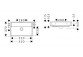 Washbasin Hansgrohe Xuniva Q Wall-hung washbasin Compact 55x37 without tap hole, without overflow, SmartClean- white