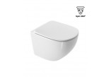 Wall-hung wc WC Excellent Joker, 47x36mm, bezrantowa, soft-close WC seat, white