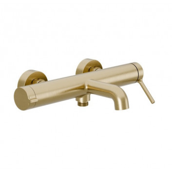Bath tap Excellent Pi, wall mounted, 2 wyjścia wody, spout 158mm, gold