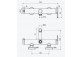 Bath tap Excellent Pi, wall mounted, 2 wyjścia wody, spout 158mm, gold