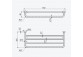 Towel rail Emporia 45 cm - chrome