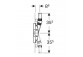 Concelaed frame Geberit Duofix for shower, 50 cm, with waste ściennym CleanWall, do wysokości jastrychu przy wpuście 65–90 mm