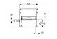 Concelaed frame Geberit Duofix for shower, 50 cm, with waste ściennym CleanWall, do wysokości jastrychu przy wpuście 65–90 mm