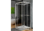Cabin czterościenna Radaway Premium Plus 2S, 90x90 cm, glass transparent/grafit