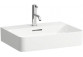 Washbasin wall mounted 550 x 420 mm SaphirKeramik with tap hole white- sanitbuy.pl