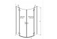 Quadrant shower enclosure Radaway Fuenta New PDD, 80cm part left - sanitbuy.pl