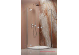 Quadrant shower enclosure Radaway Fuenta New PDD, 80cm part left - sanitbuy.pl