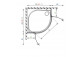 Quadrant shower enclosure Radaway Fuenta New PDD, 80cm part left - sanitbuy.pl