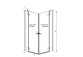 Door Radaway Fuenta New KDD 80 cm, cześć left, chrome, transparent glass EasyClean