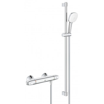 Shower mixer Grohe Grohtherm 1000, thermostatic, wall mounted, szer. 317 mm, chrome