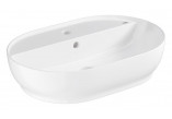 Wall-hung washbasin Grohe Cube Ceramic, 60cm, z overflow, battery hole, alpine white