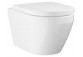 Wall-hung wc Grohe Euro Ceramic, 54x37cm, bezkołnierzowa with soft-close WC seat - alpine white