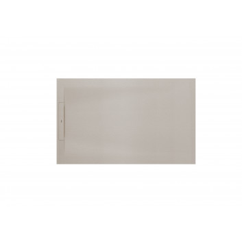 Shower tray rectangular Roca Pyros, 100x90cm, kompozytowy, Stonex, z ukrytym odpływem - white