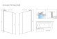 Parawan nawannowy Radaway Essenza Pro PNJ II, glass transparent, 60x150cm, profil chrome