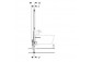Concelaed frame Geberit DuofixBasic for bidet, height konstrukcji 112 cm, uniwersalny
