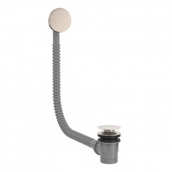 Zawór spustowy Click-Clack do bathtub z overflow, TRES COMPL GRIFERIA - Black brąz