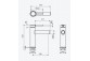 Washbasin faucet tall, Excellent Seria Pi - Black