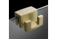 Relingowy hanger Radaway for towel - gold shiny