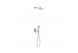 Shower set Tres Loft concealed with head shower okrągłą 30 cm - steel 