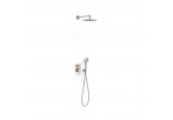 Shower set Tres Study Exclusive concealed with head shower okrągłą 30 cm - steel 