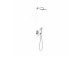 Shower set Tres Study Exclusive concealed with head shower okrągłą 30 cm - steel 