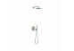 Shower set Tres Loft concealed with head shower okrągłą 30 cm - steel 