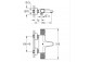 Thermostatic shower mixer Grohe Grohtherm 1000 Performance, wall mounted, DN 15, EcoButton, chrome