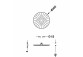 Overhead shower Ø 30 cm, Tres Complementos Ducha - 24-K Różowe Gold