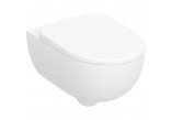 Set wiszącej miski WC Geberit Selnova 54x35,5 cm, washdown model, TurboFlush, with seat toilet - white