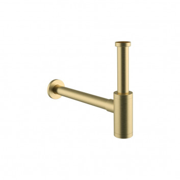 Siphon wannowy Excellent Moli, z overflow - gold szczotkowany