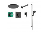 Shower system Hansgrohe Crometta S 240 1jet, concealed, mixer single lever, overhead shower 24cm, handshower 2-functional, chrome