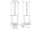 Toilet brush Hansgrohe