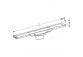 Rynna zbiorcza Geberit CleanLine20, długość 150 cm for drainline - stainless steel szczotkowana