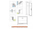 Door wnękowe Radaway Idea DWJ 100cm x 200.5cm right glass transparent gold szczotkowane 