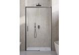 Door wnękowe Radaway Idea 8 DWJ Brushed GunMetal 140 cm, left - glass transparent, profil gunmetal szczotkowany