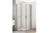 Quadrant shower enclosure Ronal Divera, wymiary specjalne, 90,1-120x90,1-120x200 cm - transparent glass, profil chrome